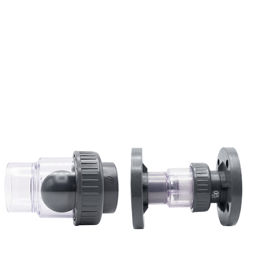 TRANSPARENT SINGLE UNION CHECK VALVE