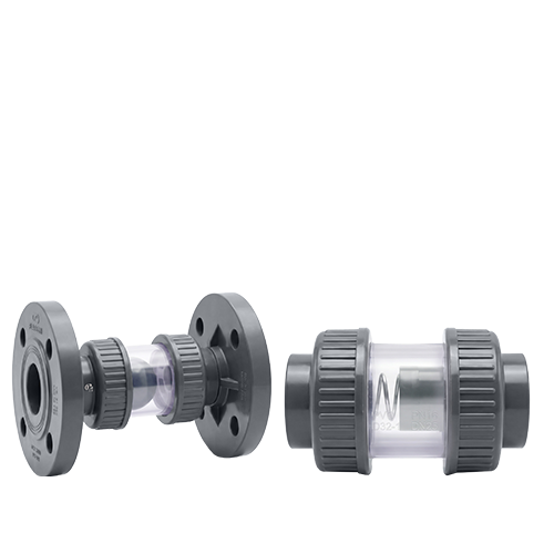 TRANSPARENT DOUBLE UNION CHECK VALVE